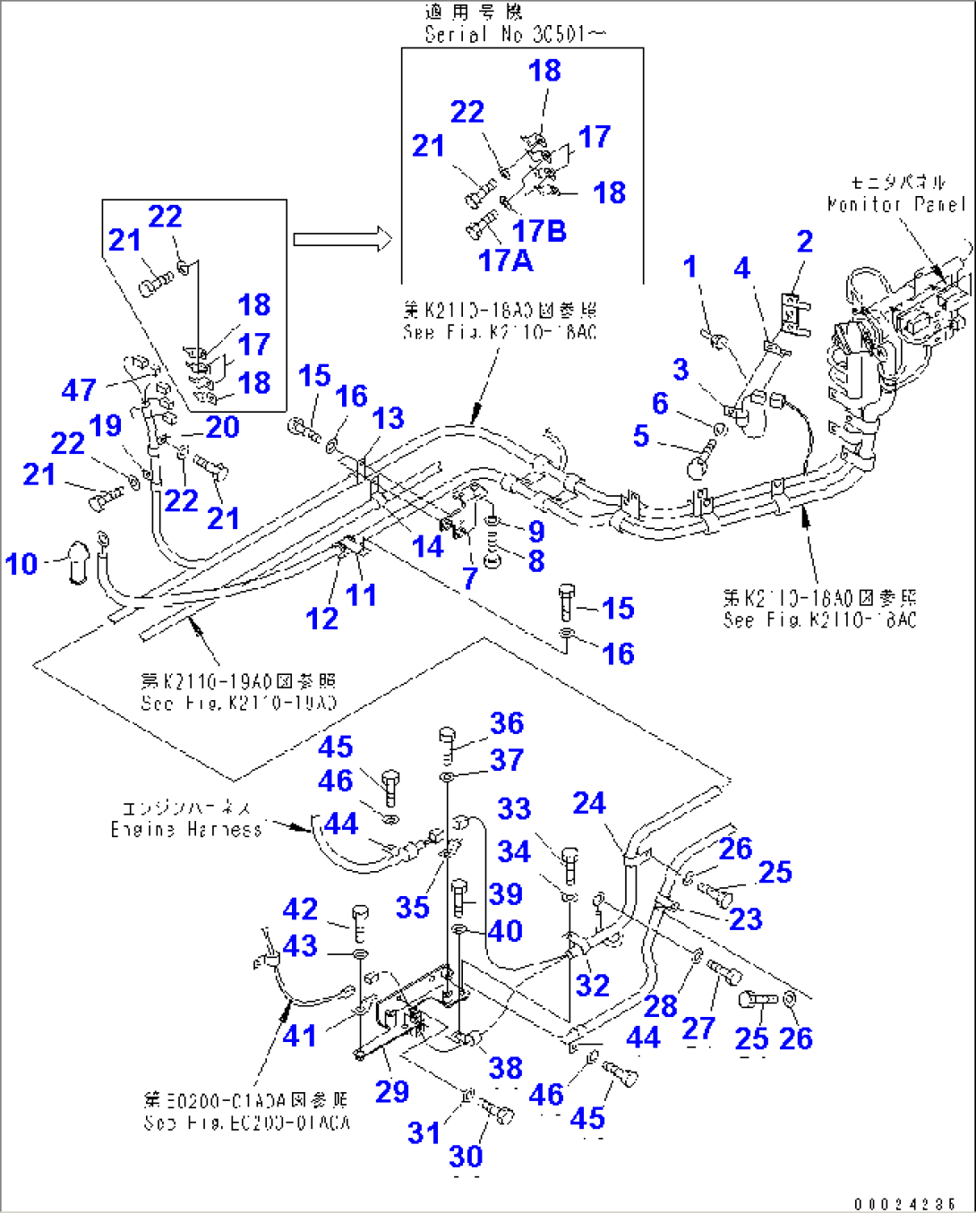 VEHICLE WIRING (SENSOR WIRING)(#30101-)