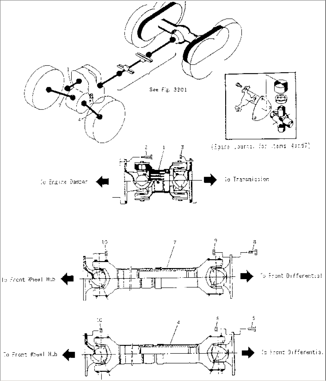 PROPELLER SHAFT¤ FRONT CHASSIS
