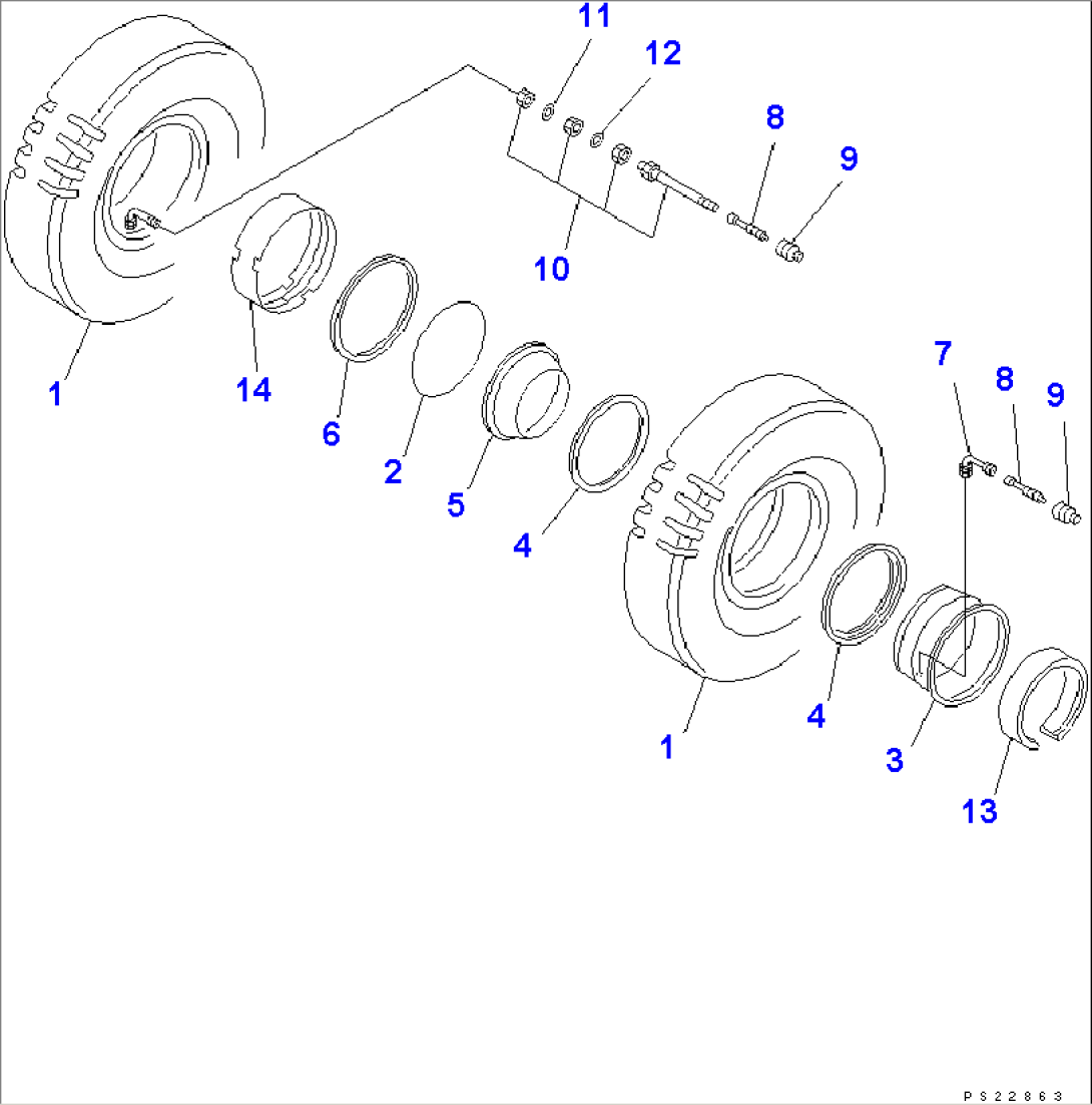 REAR WHEEL (FOR LARGE TIRE)
