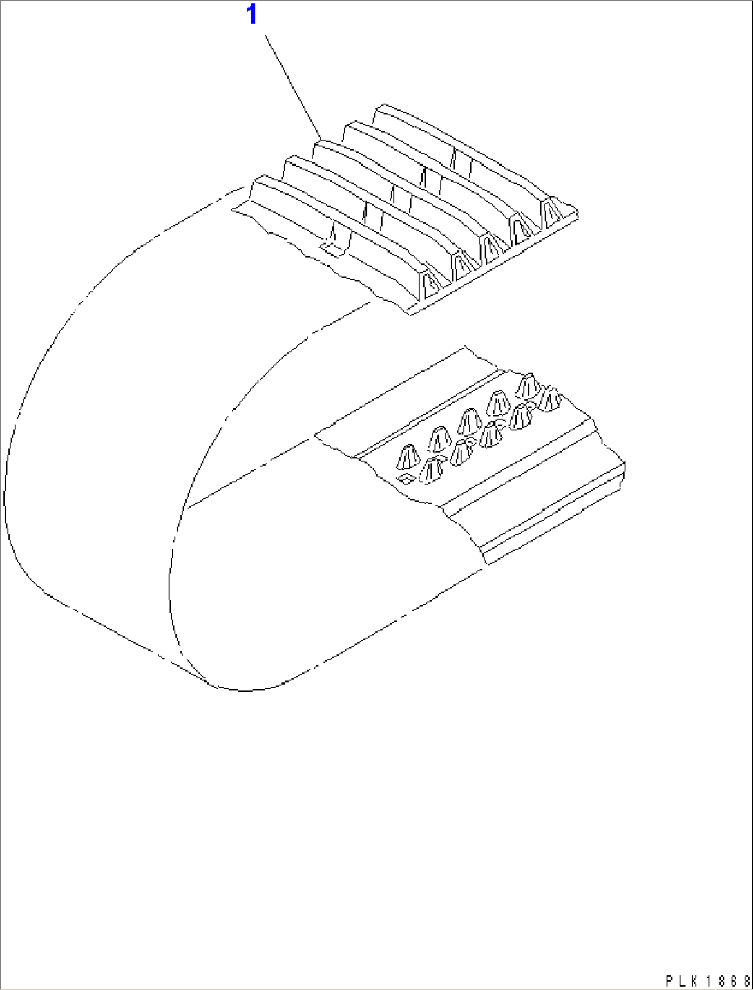 TRACK SHOE (RUBBER SHOE)