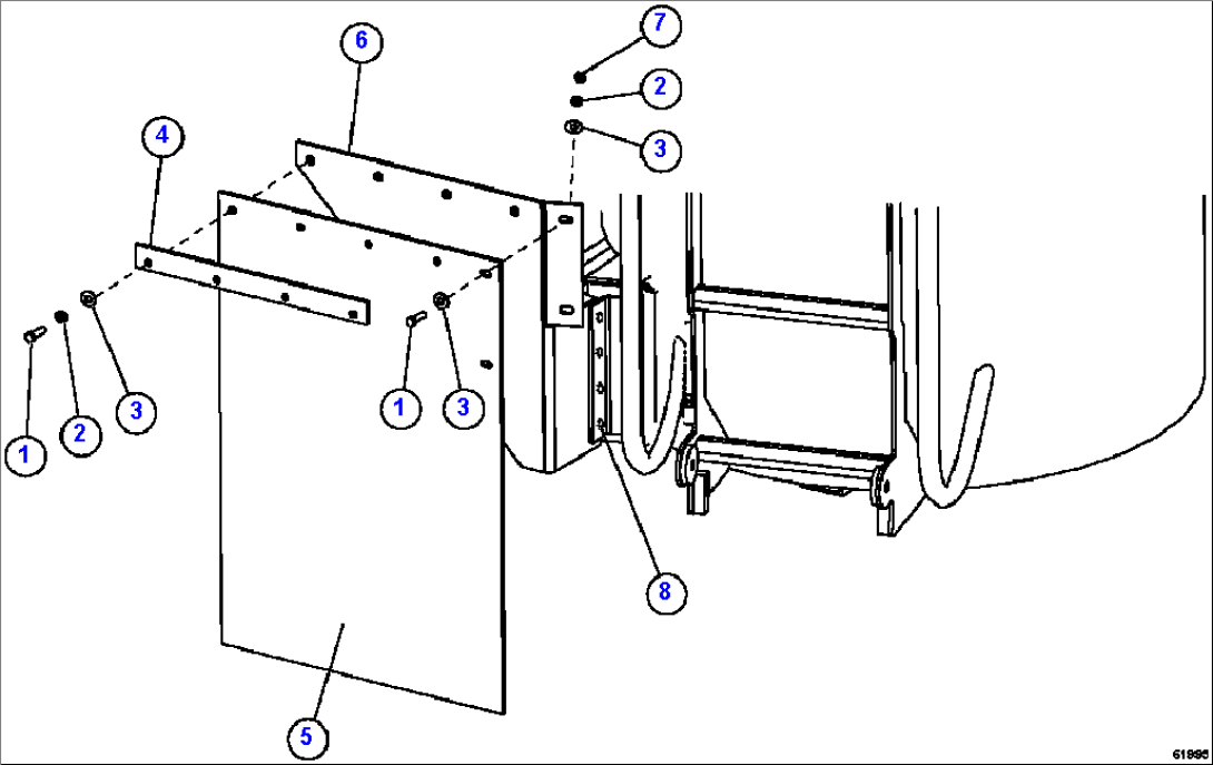 HYDRAULIC TANK MUD FLAPS