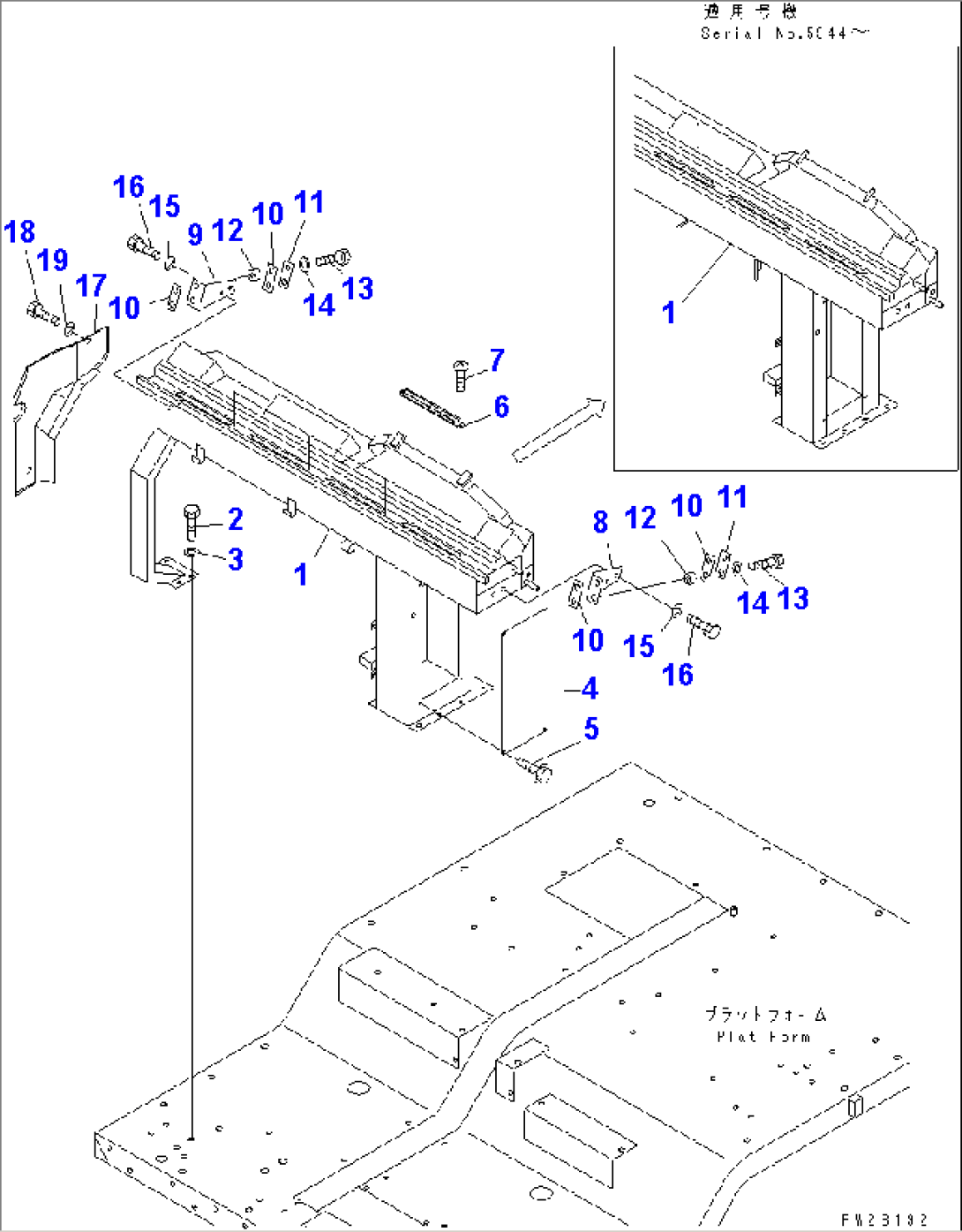 CAB INTERIOR (DASHBOARD) (1/2) (WITH PAYLOAD METER + AUTO RETARDER)(#5680-)