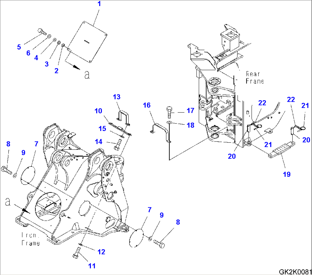 LOCK AND COVER (FRONT AND REAR COVER BAR LOCK)