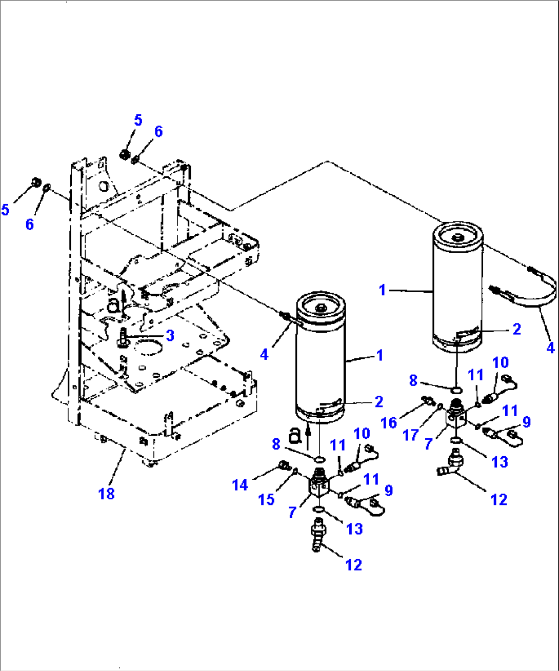 K4460-12A1 BRAKE CONTROL ACCUMULATOR RELATED PARTS