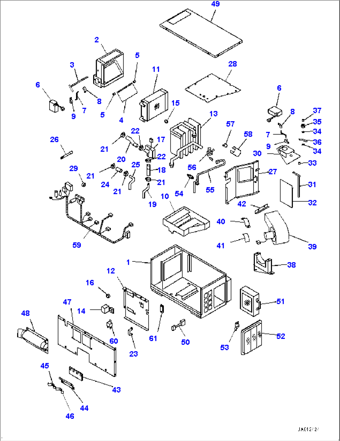 Air Conditioner Unit, Inner Parts, Air Conditioner Unit (#90210-)