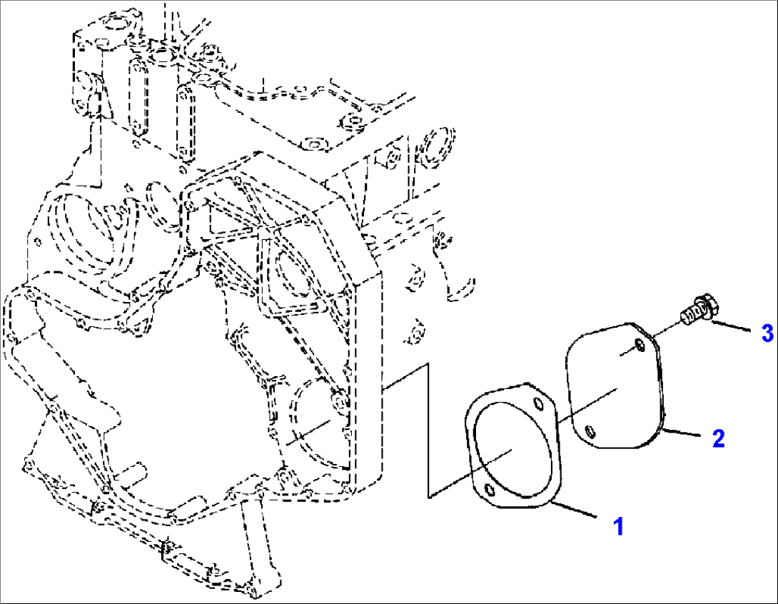 FIG. A7115-A2A1 FRONT GEAR TRAIN ACCESSORY DRIVE COVER