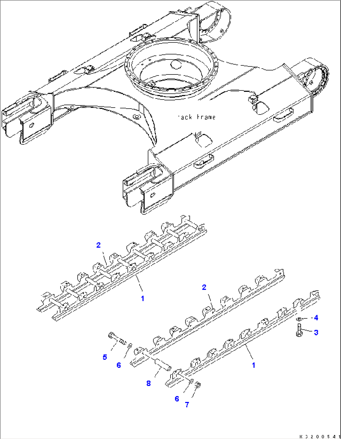 TRACK FULL ROLLER GUARD (LC) (NLC)
