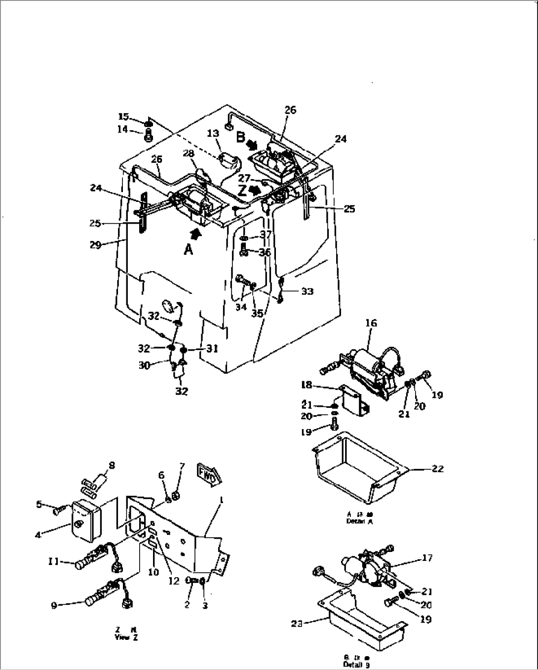 ROPS CAB (ELECTRICAL SYSTEM) (4/5)