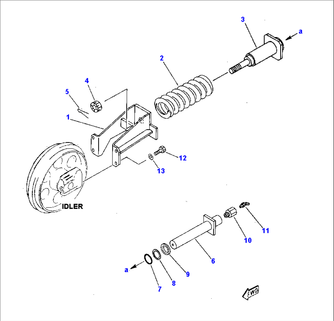 RECOIL SPRING (FOR STEEL TRACK SHOE)