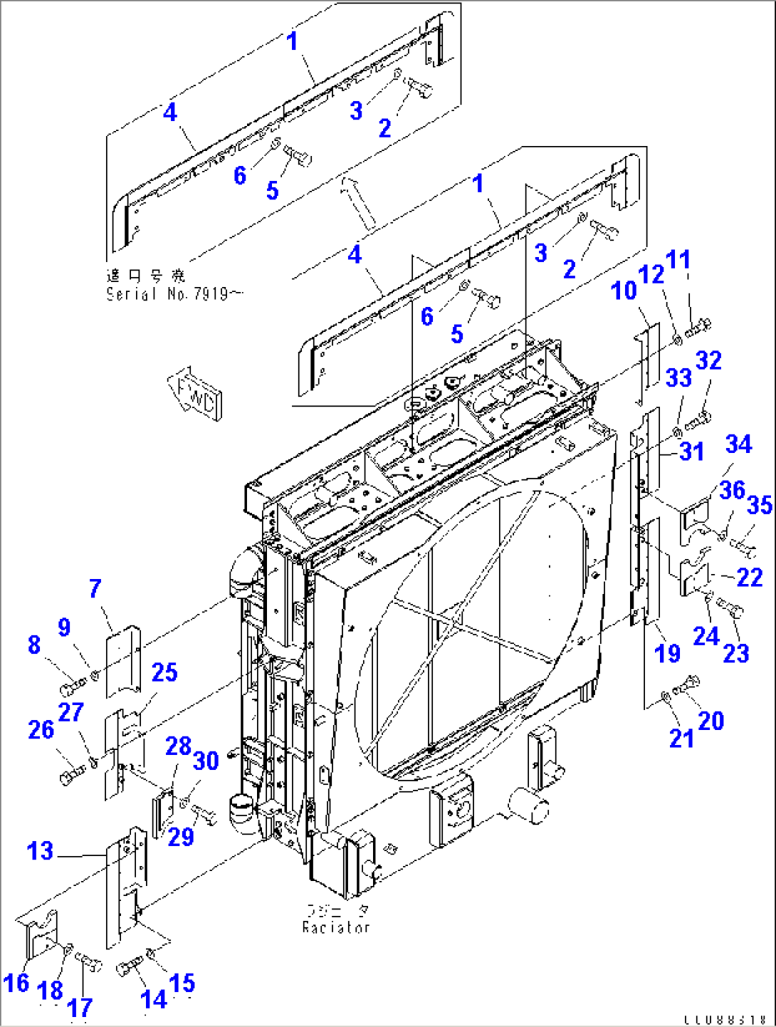 RADIATOR (BUFFLE)(#7169-)