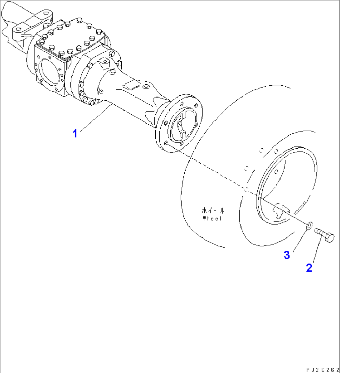 REAR AXLE AND WHEEL MUNTING PARTS