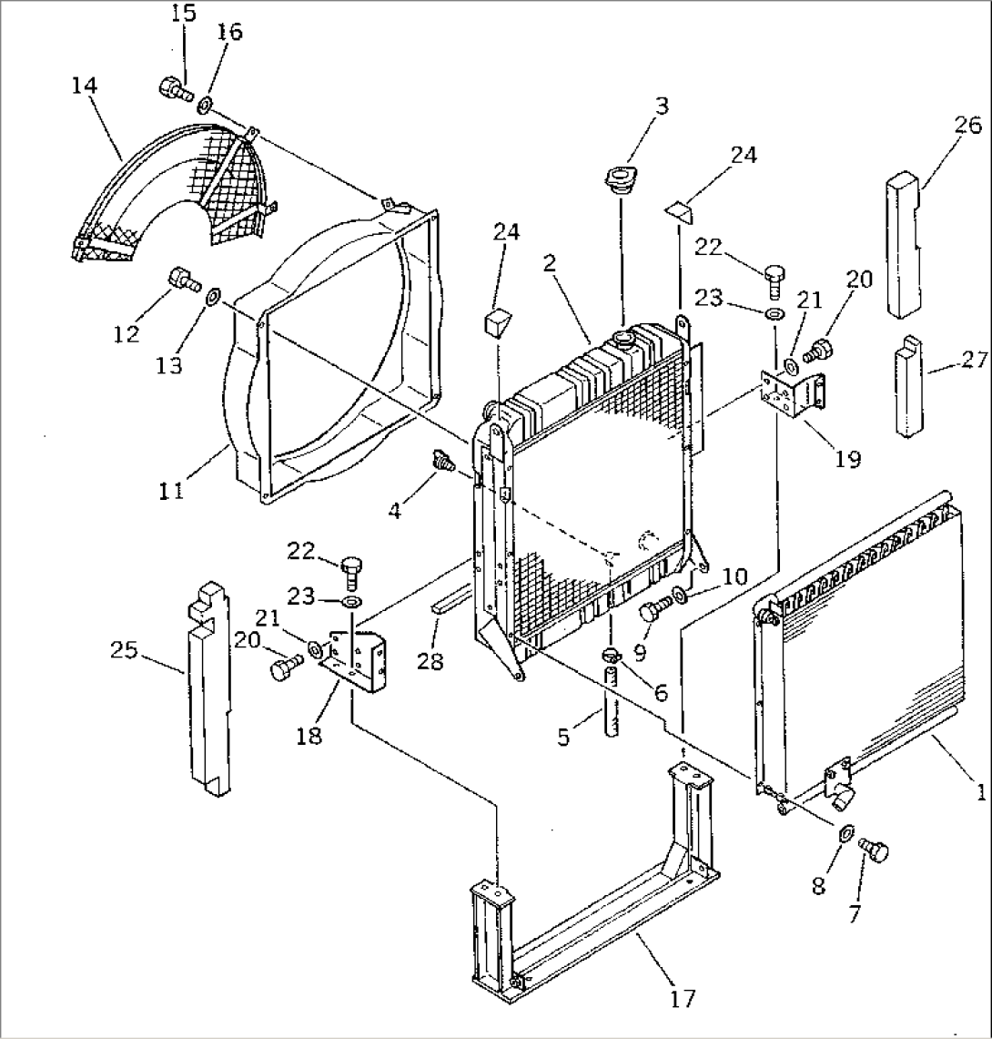 RADIATOR AND OIL COOLER(#1862-2300)