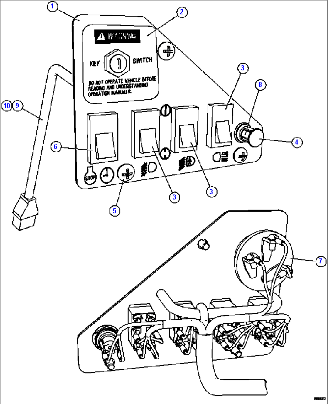 LOWER RH DASH MODULE (SM5296)