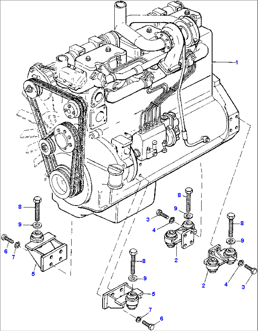ENGINE, ENGINE MOUNTING