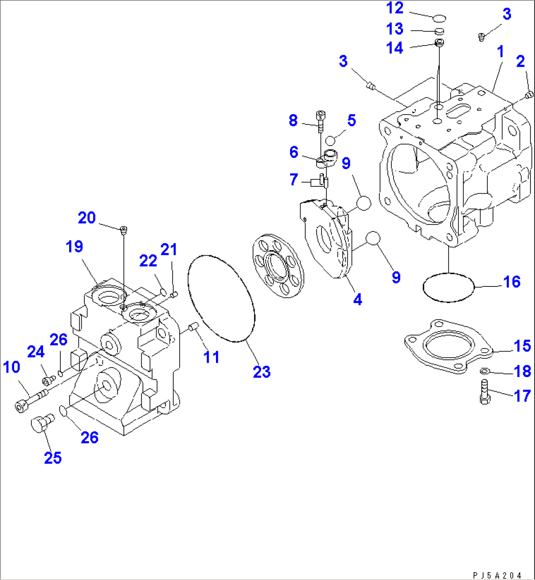 HYDRAULIC PUMP (FAN) (1/5)