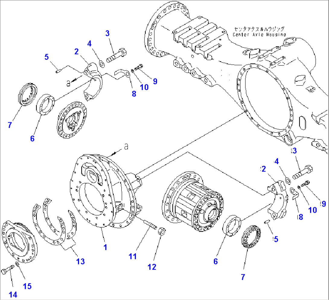 CENTER AXLE (CARRIER) (LIMITED SLIP DIF.)(#2001-)