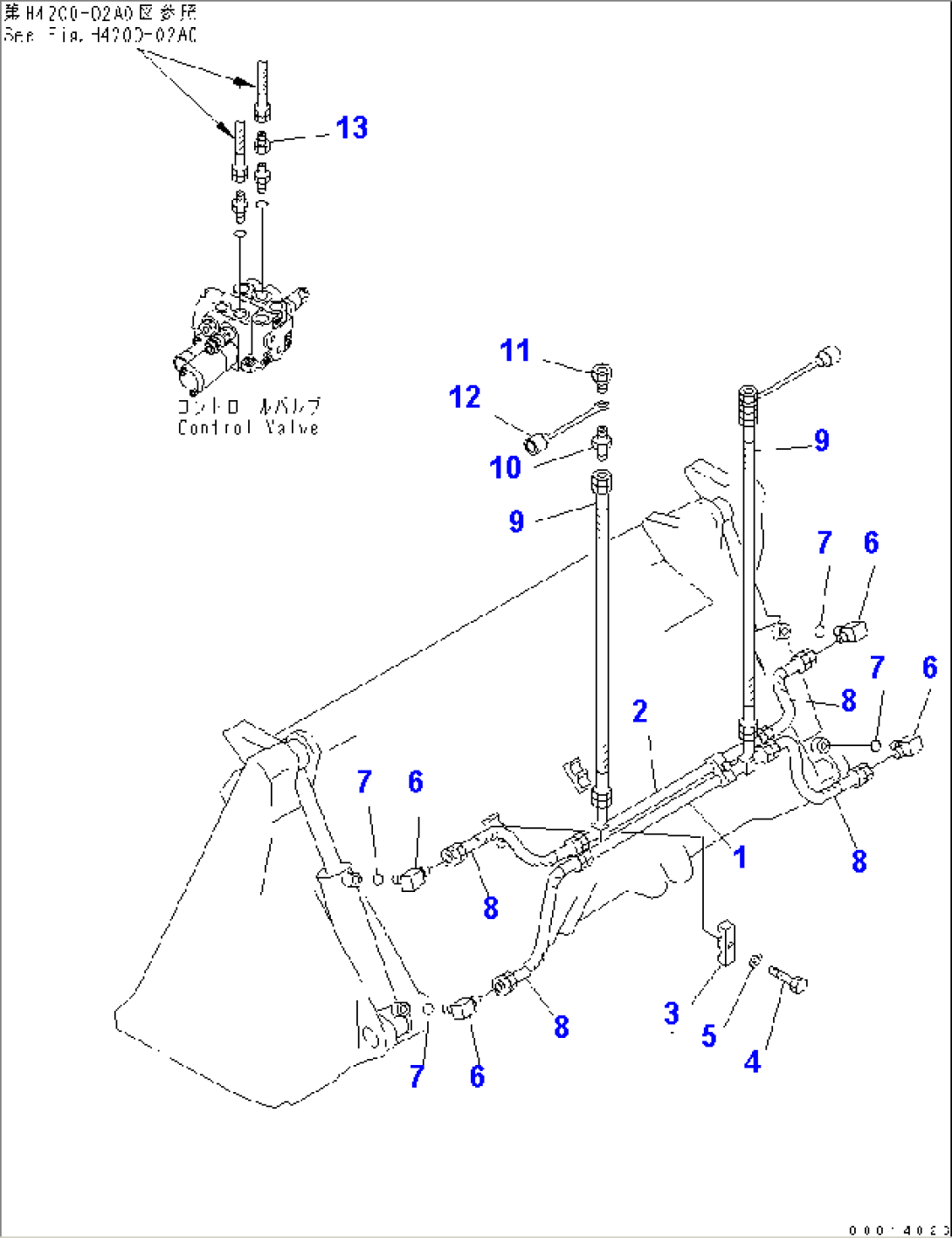 MULTIPURPOSE BUCKET (HYDRAULIC PIPING)