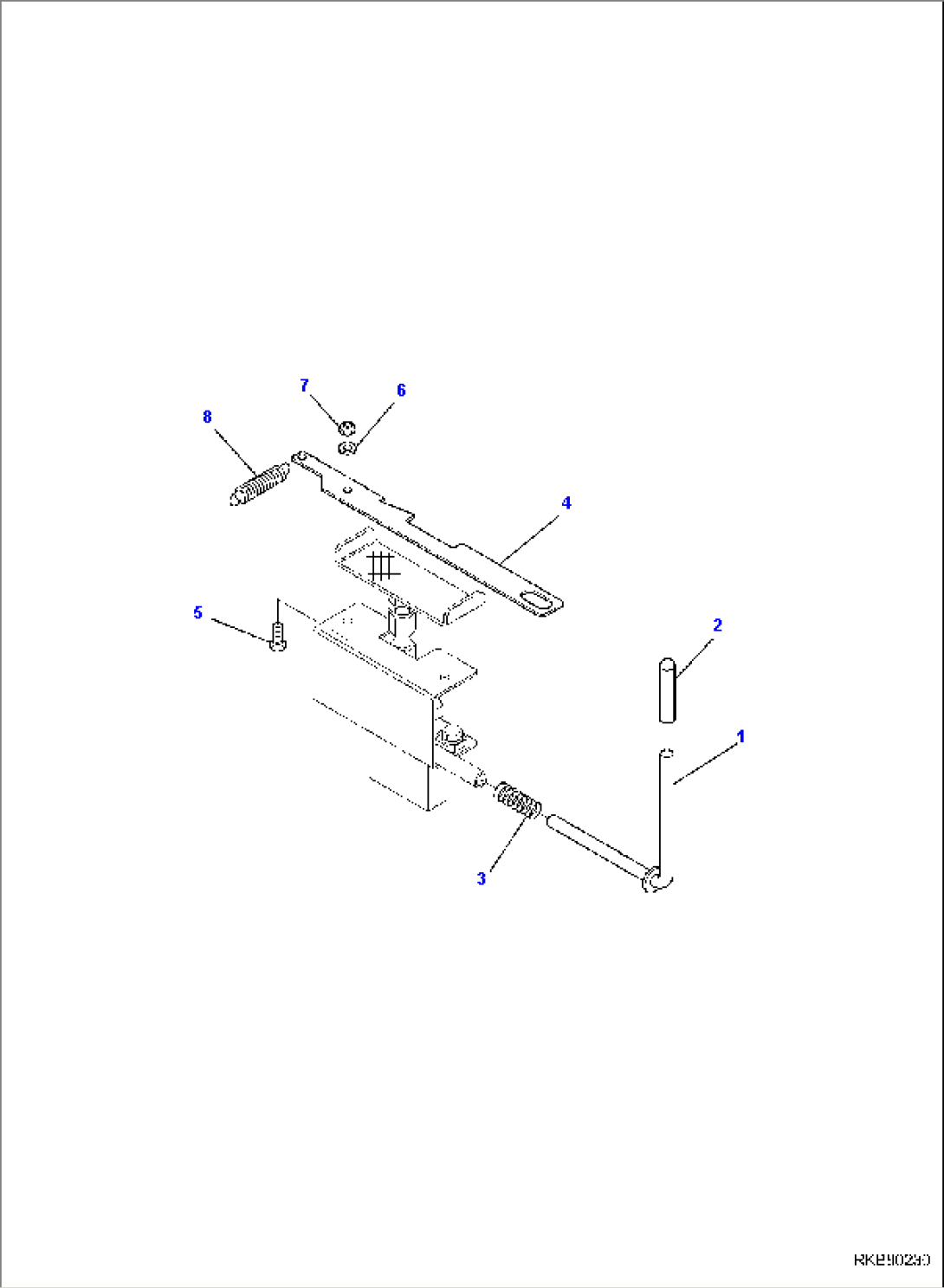 ATTACHMENT PEDAL LOCKING SYSTEM