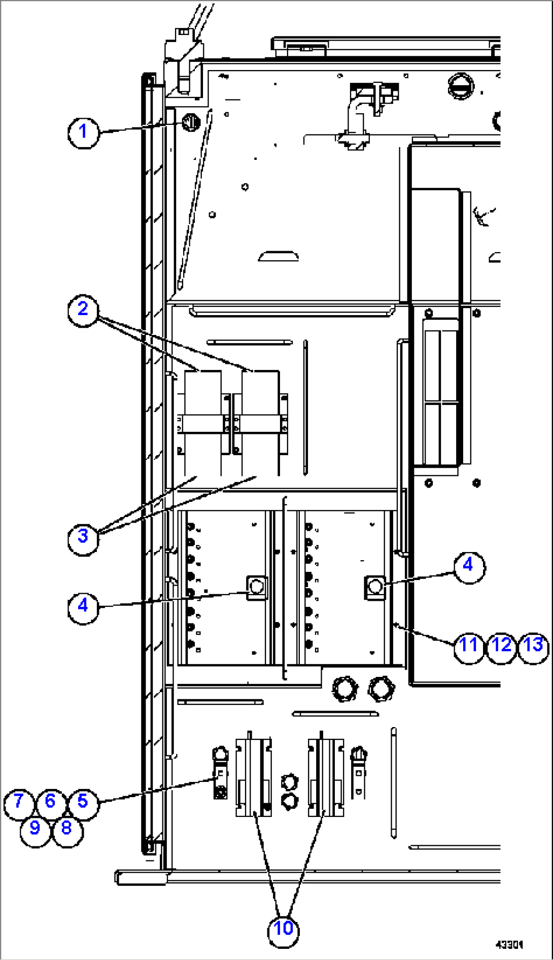 CONTROL CABINET - RIGHT COMPARTMENT PC3166 2/2