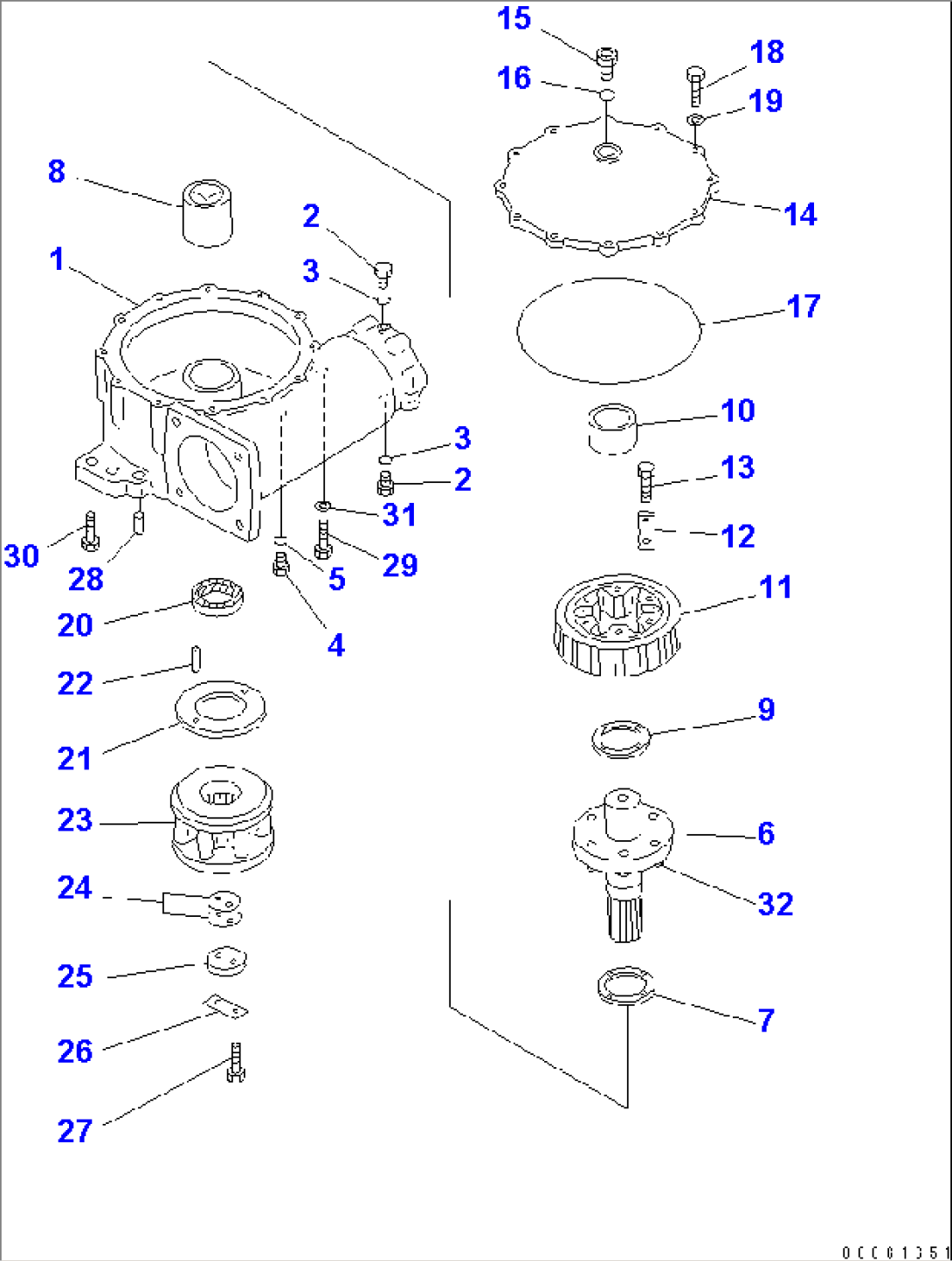 CIRCLE REVERSE GEAR (CLUTCH TYPE) (2/2)