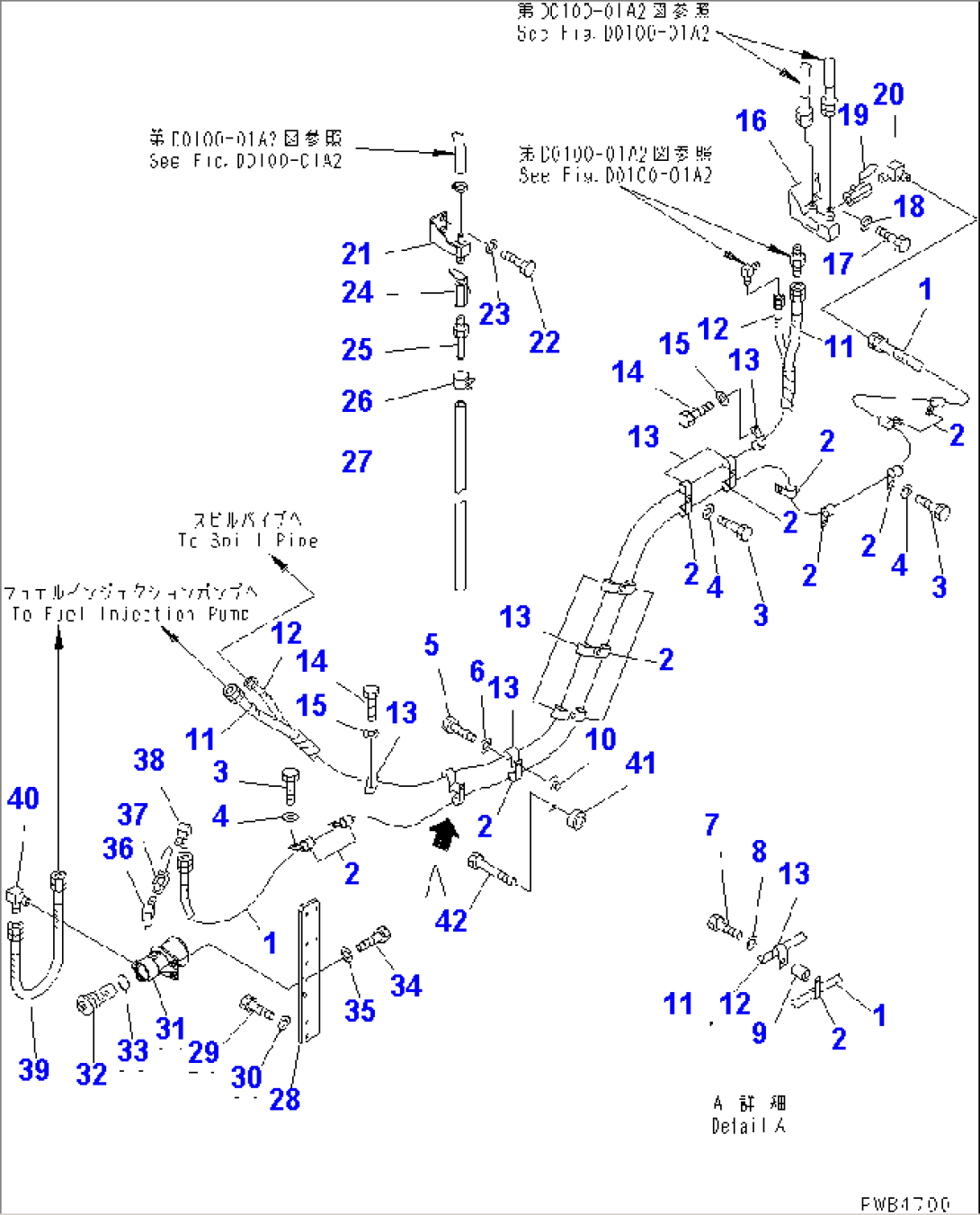 FUEL PIPING (COLD WEATHER (B) SPEC.)