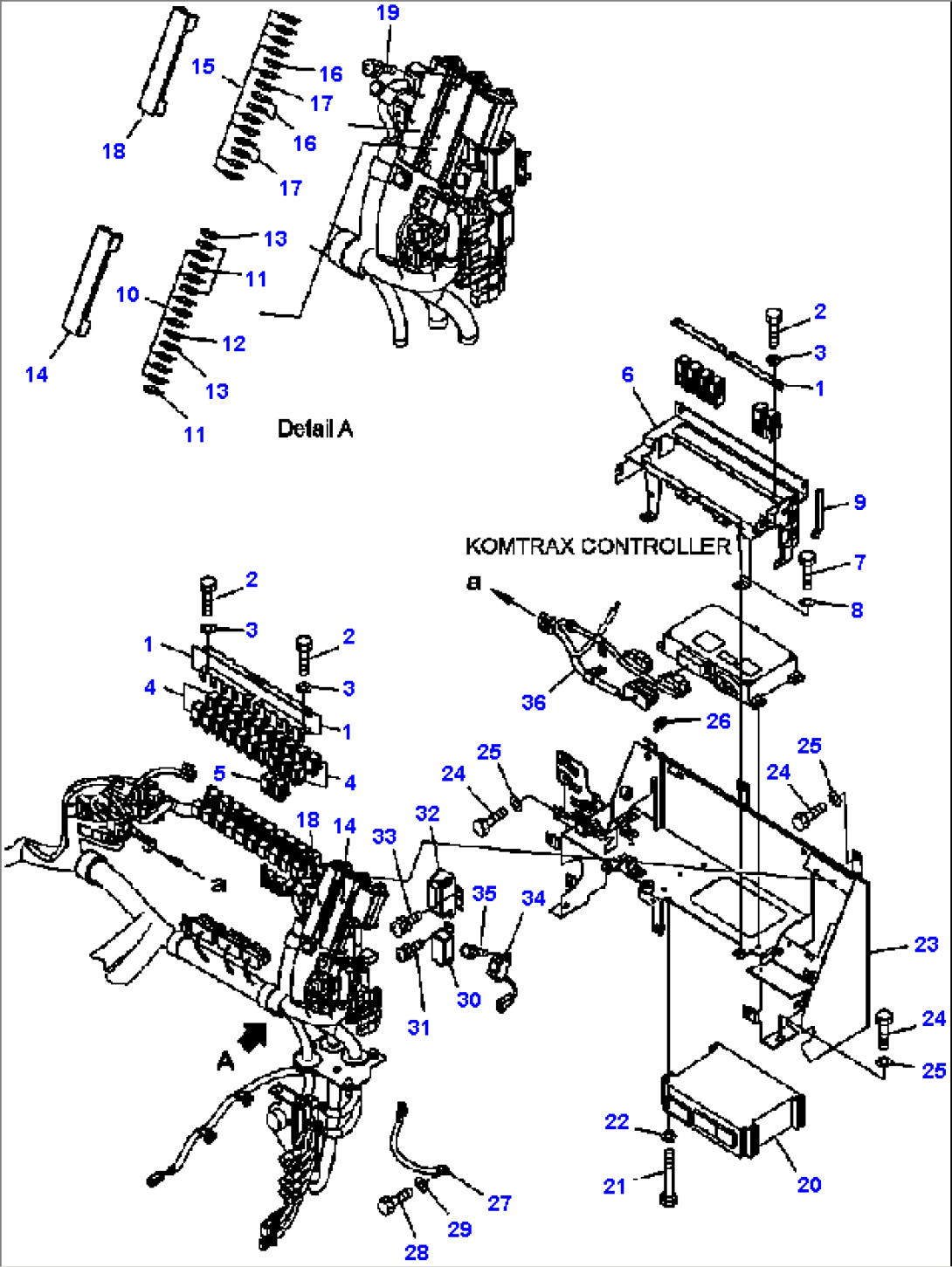 K0210-32A0 ROPS CAB TRANSMISSION CONTROLLER, FUSES AND RELAYS