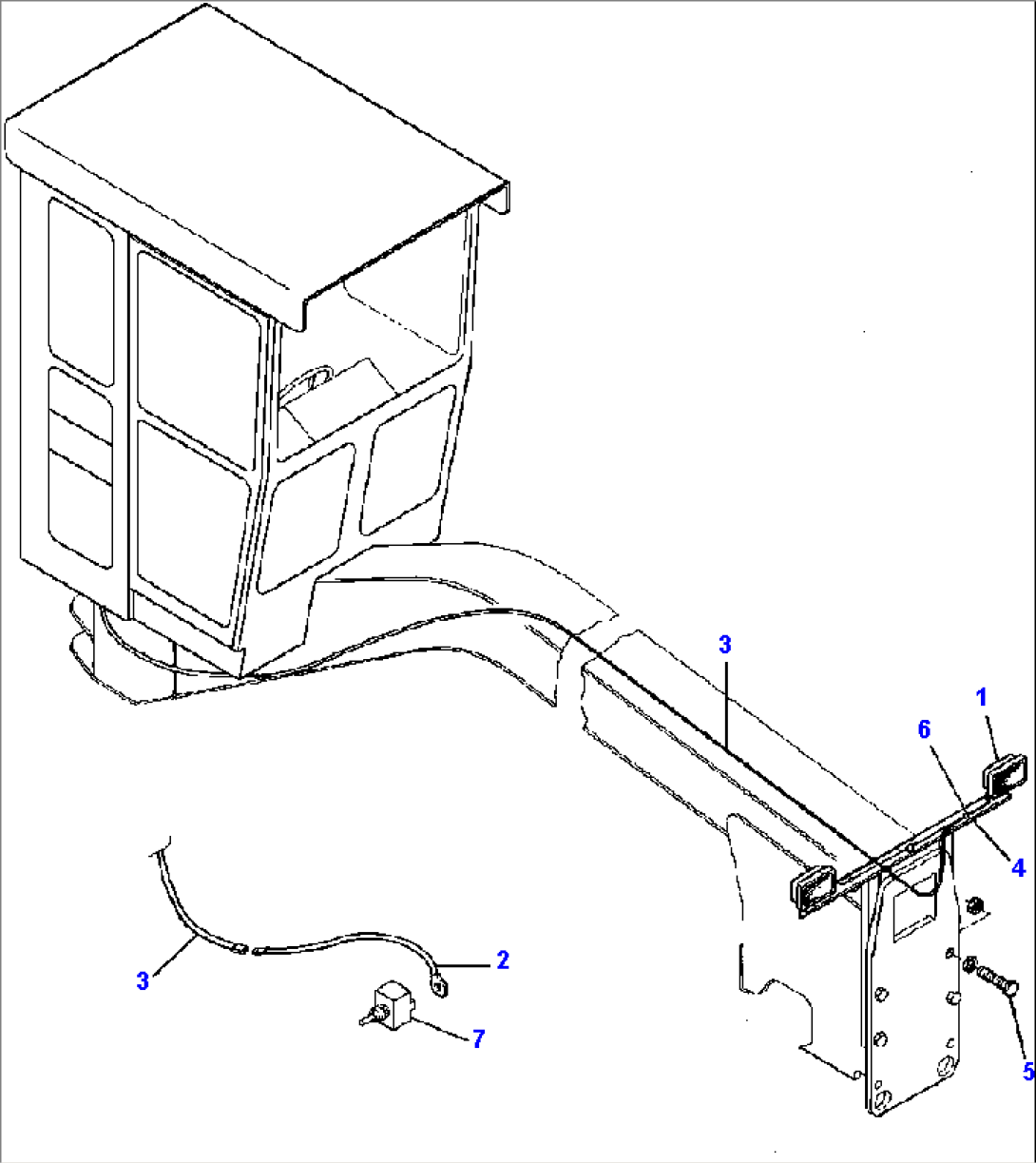 FIG. E5160-01A0A FRONT BAR HEADLIGHT - WITHOUT CAB-MOUNTED HEADLIGHTS