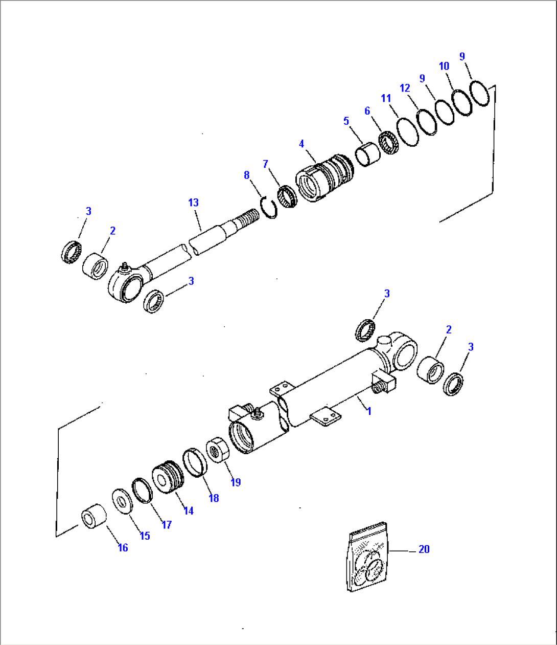 BOOM CYLINDER (LONG STROKE) OPTIONAL (WITH CANOPY)