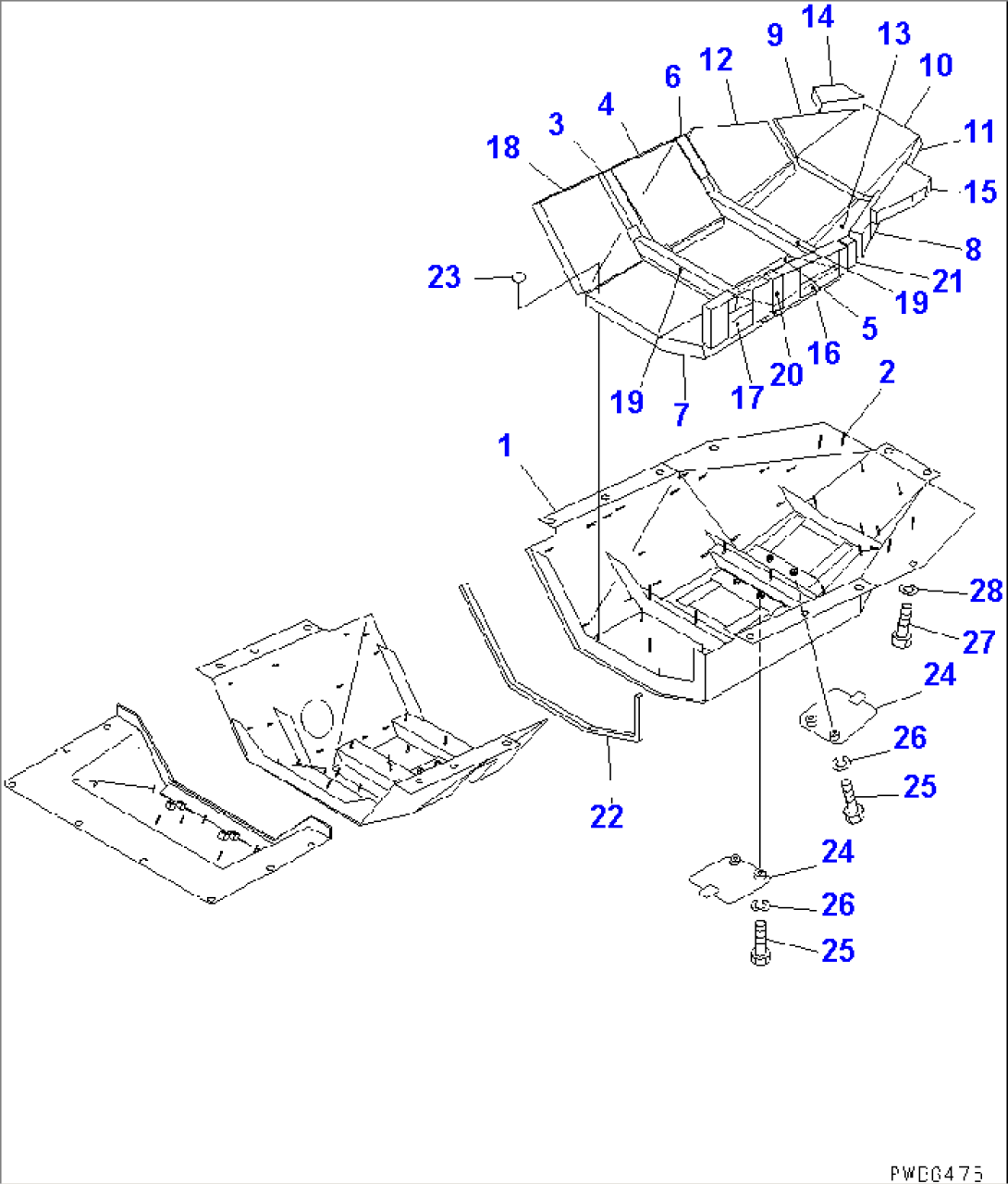 BOTTOM GUARD (DYNAMIC NOISE SUPPRESSION SPEC.FOR JAPAN)(#3779-)