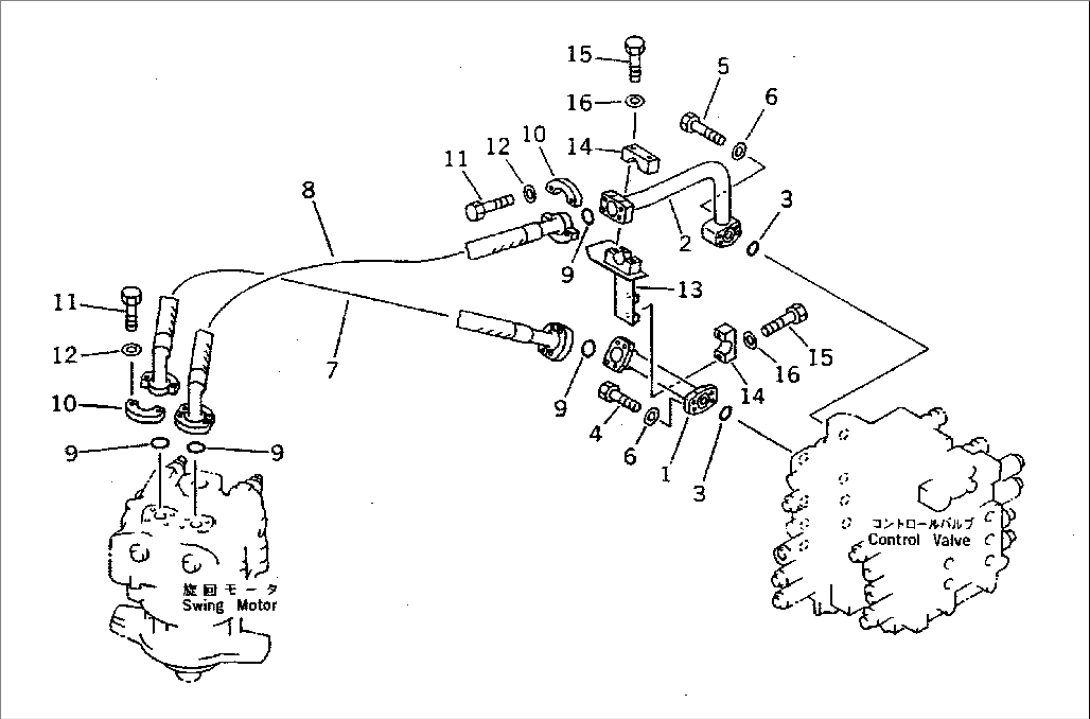 SWING MOTOR PIPING