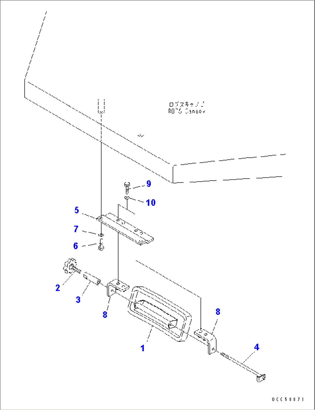 REAR VIEW MIRROR (FOR CANOPY)