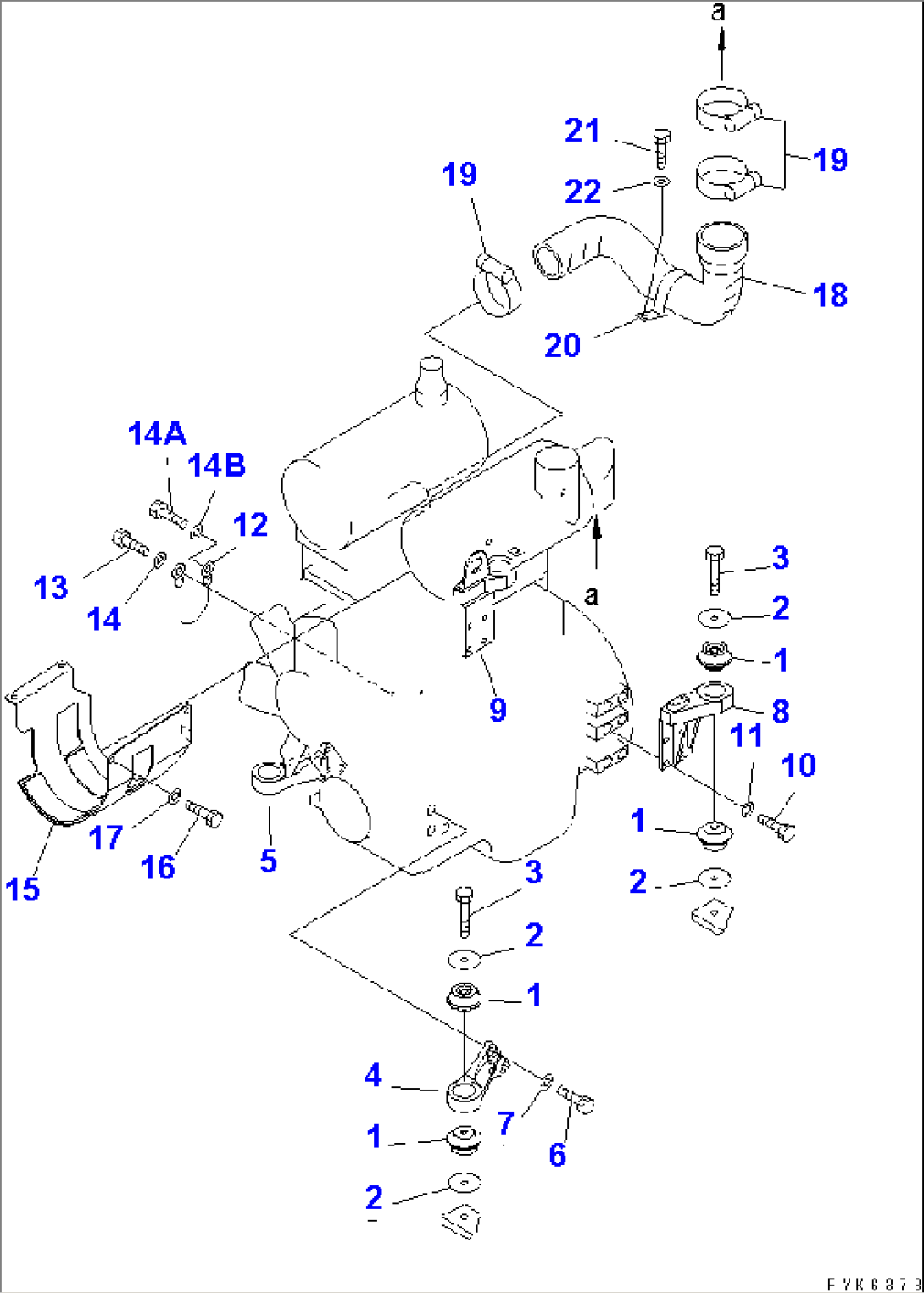 ENGINE MOUNTING PARTS(#3661-)