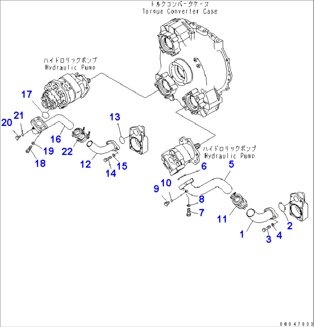 HYDRAULIC PIPING (PUMP LINE) (BRAKE¤ BRAKE COOLING PUMP)(#2001-)