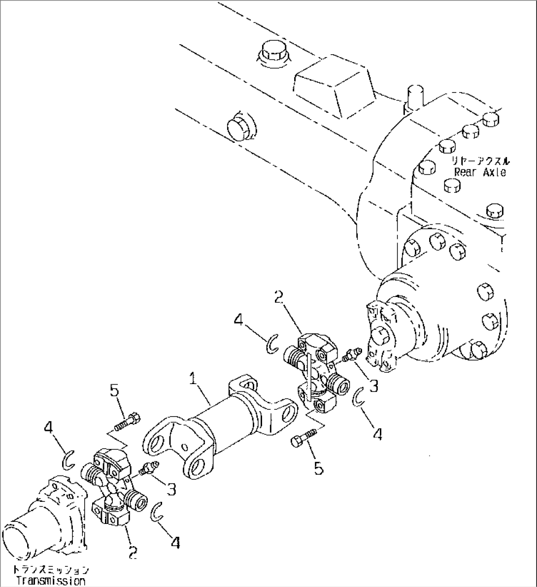 DRIVE SHAFT (REAR)(#60001-)