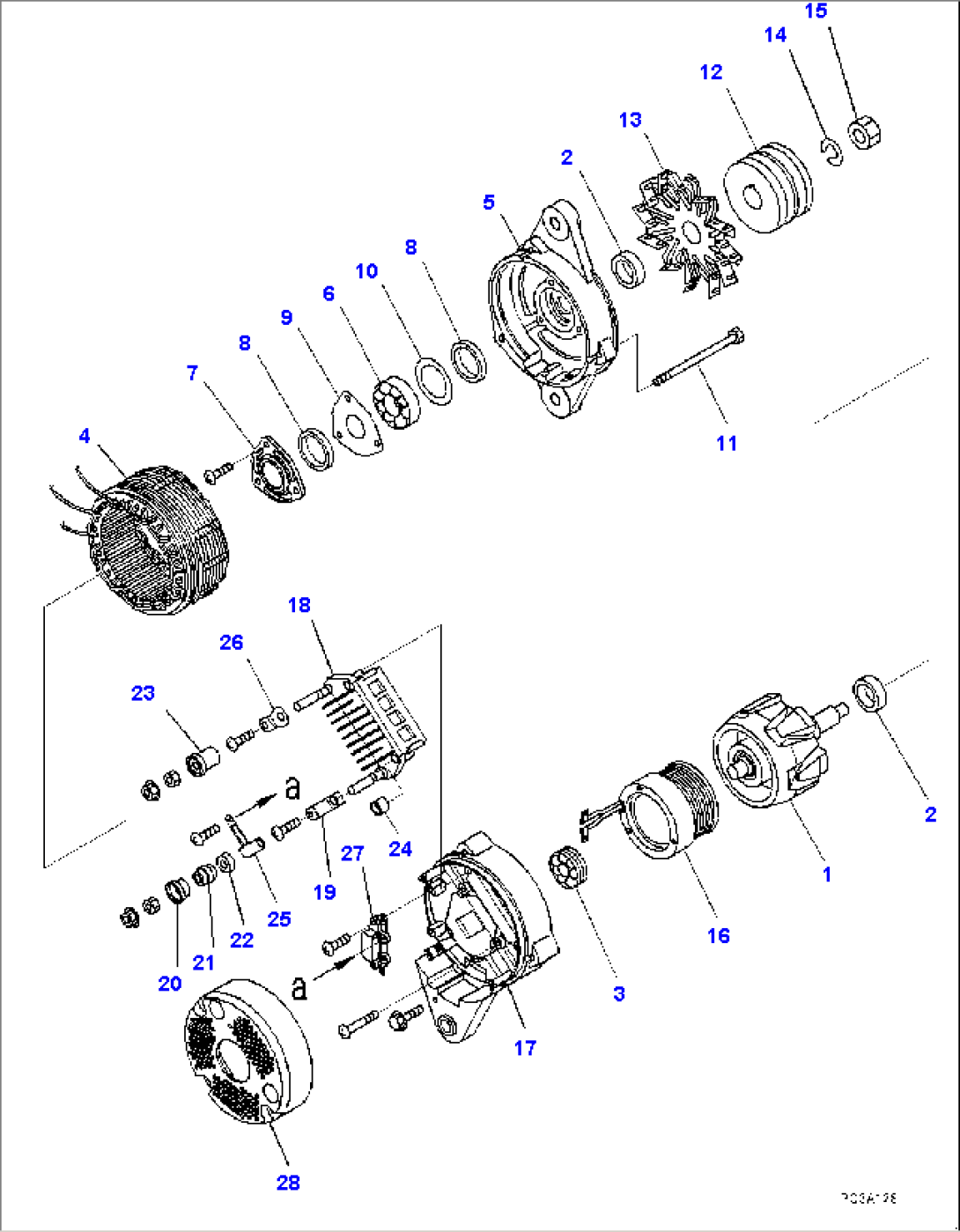 Alternator, Inner Parts (#567239-)