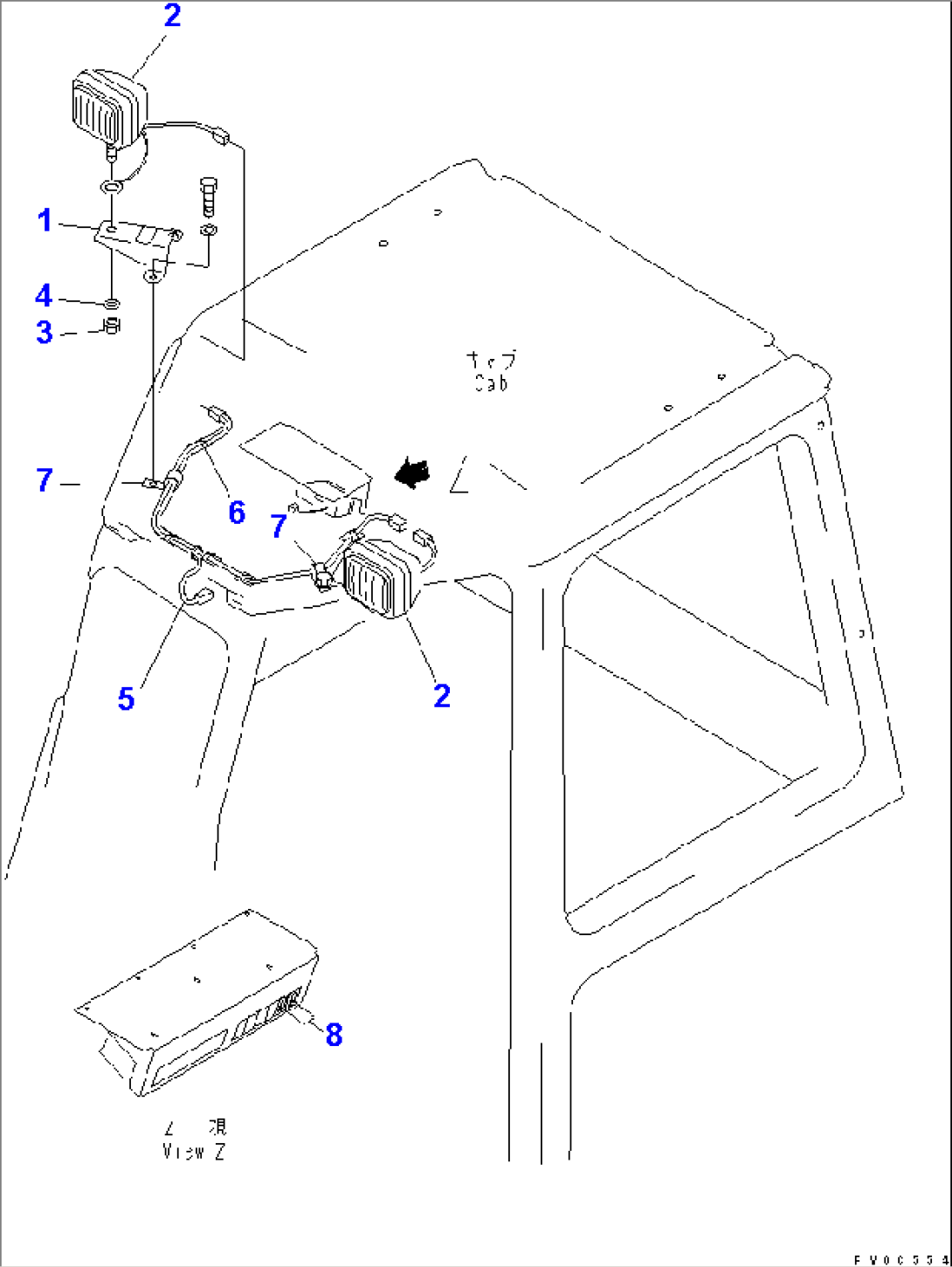 WORK LAMP (FRONT)