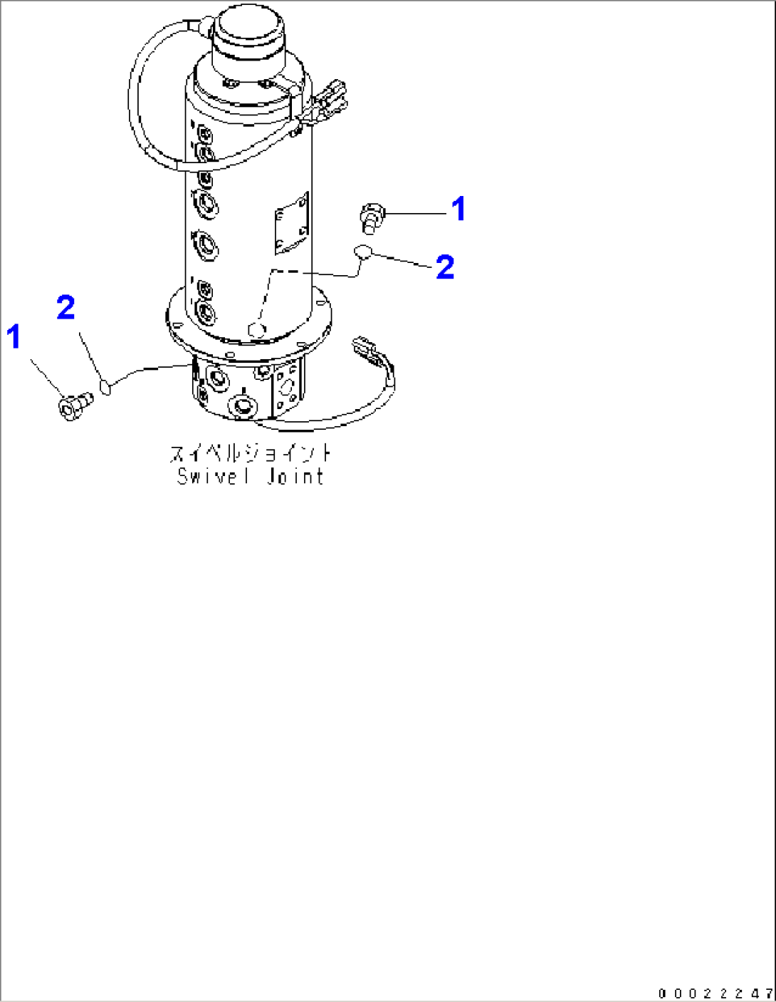 UNDER ATTACHMENT PIPING (SWIVEL JOINT ATTACHING PARTS) (ATTACHMENT LESS)