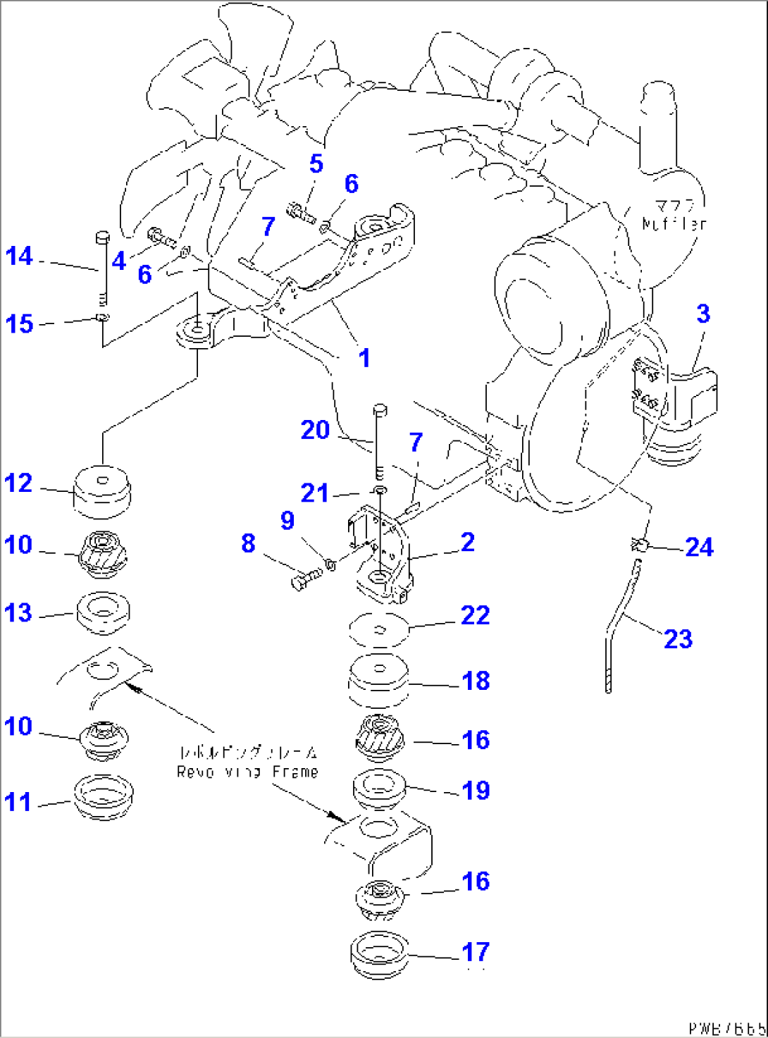 ENGINE MOUNTING(#32001-)