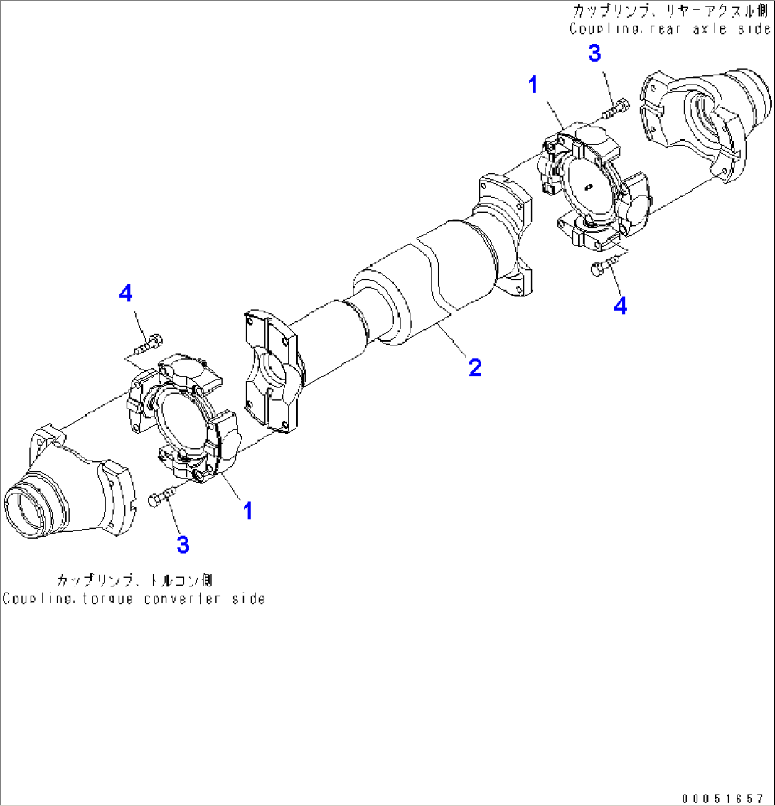 REAR PROPELLER SHAFT UNIT(#7001-)