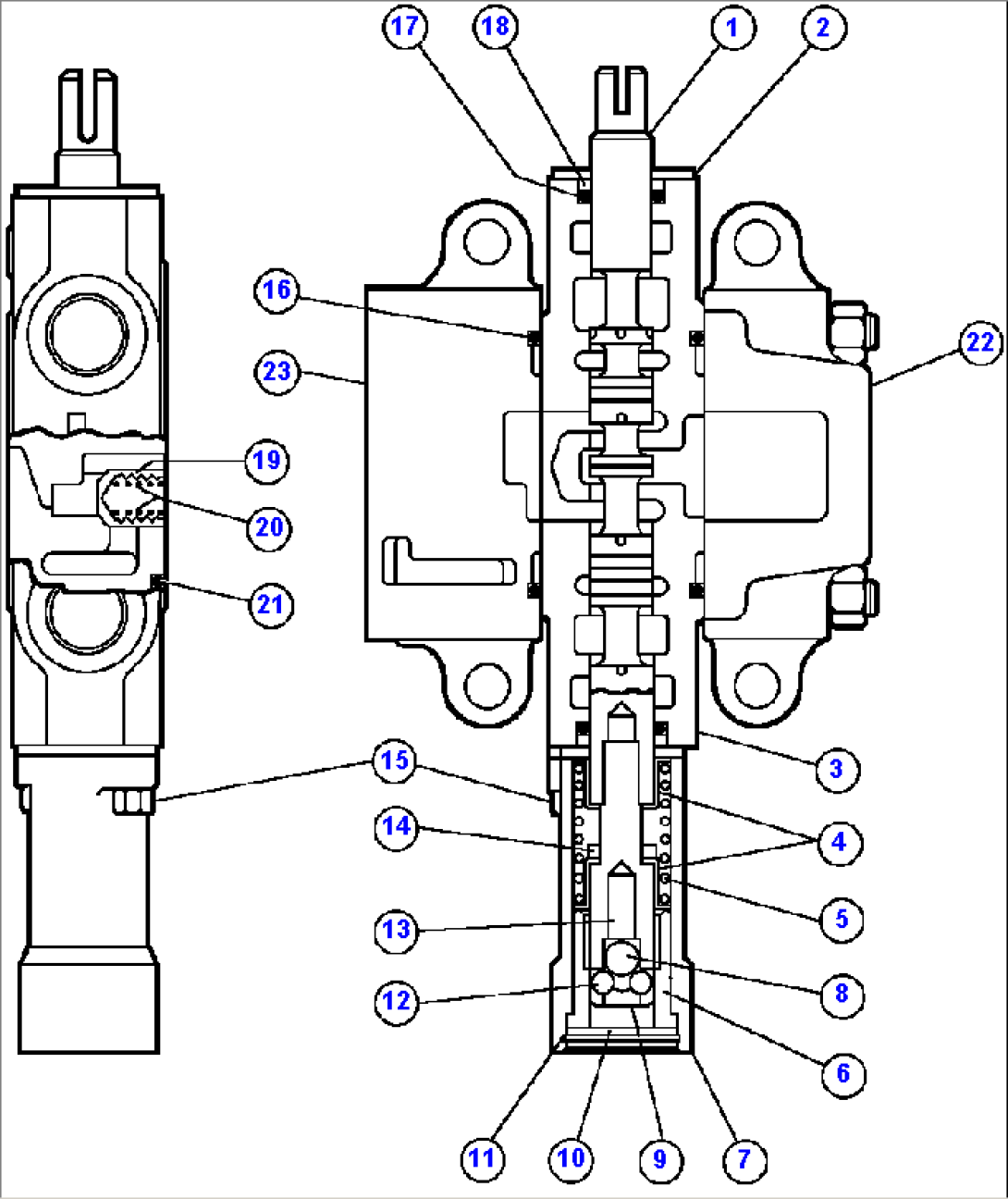 HOIST PILOT VALVE ASSM - 1 (PB8275)
