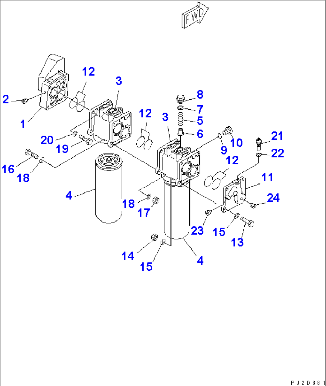 ENGINE OIL FILTER (INNER PARTS)