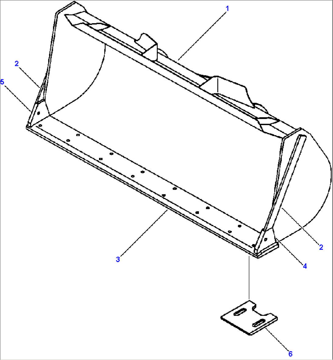 GENERAL PURPOSE BUCKET 1.75 CUBIC YARD / 1.4 CUBIC METER