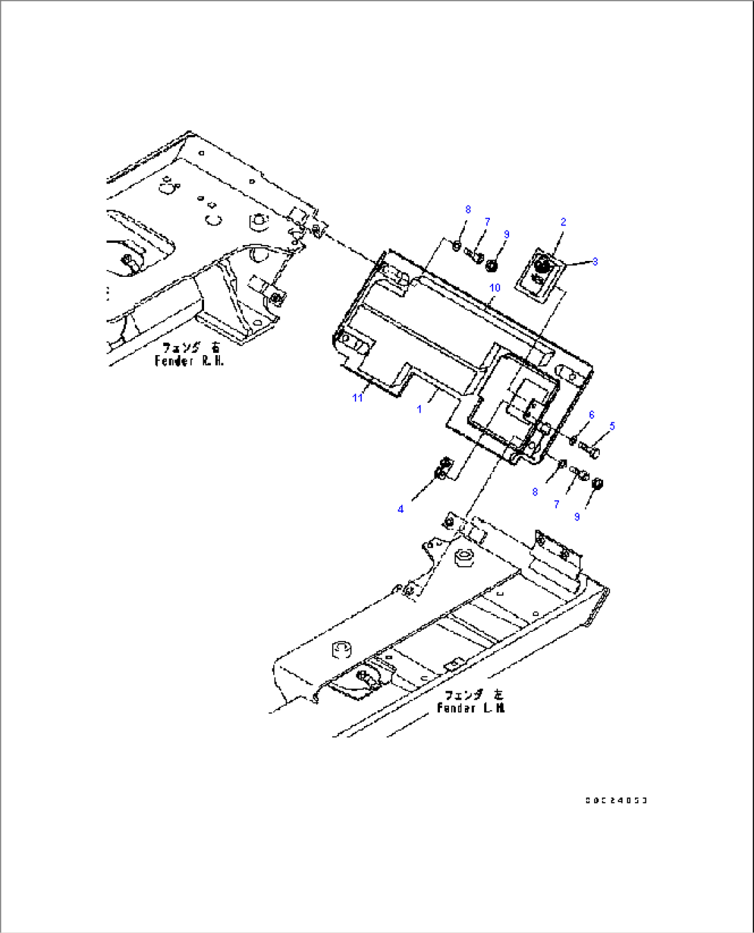 REAR COVER (WITH REAR ATTACHMENT) (EU SILENT SPEC.)