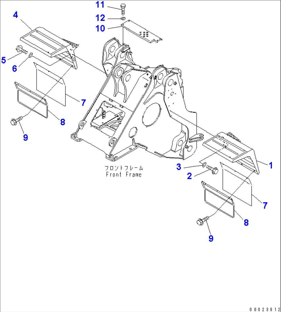 FRONT FENDER (WITH ADDITIONAL STEP)(#52001-)