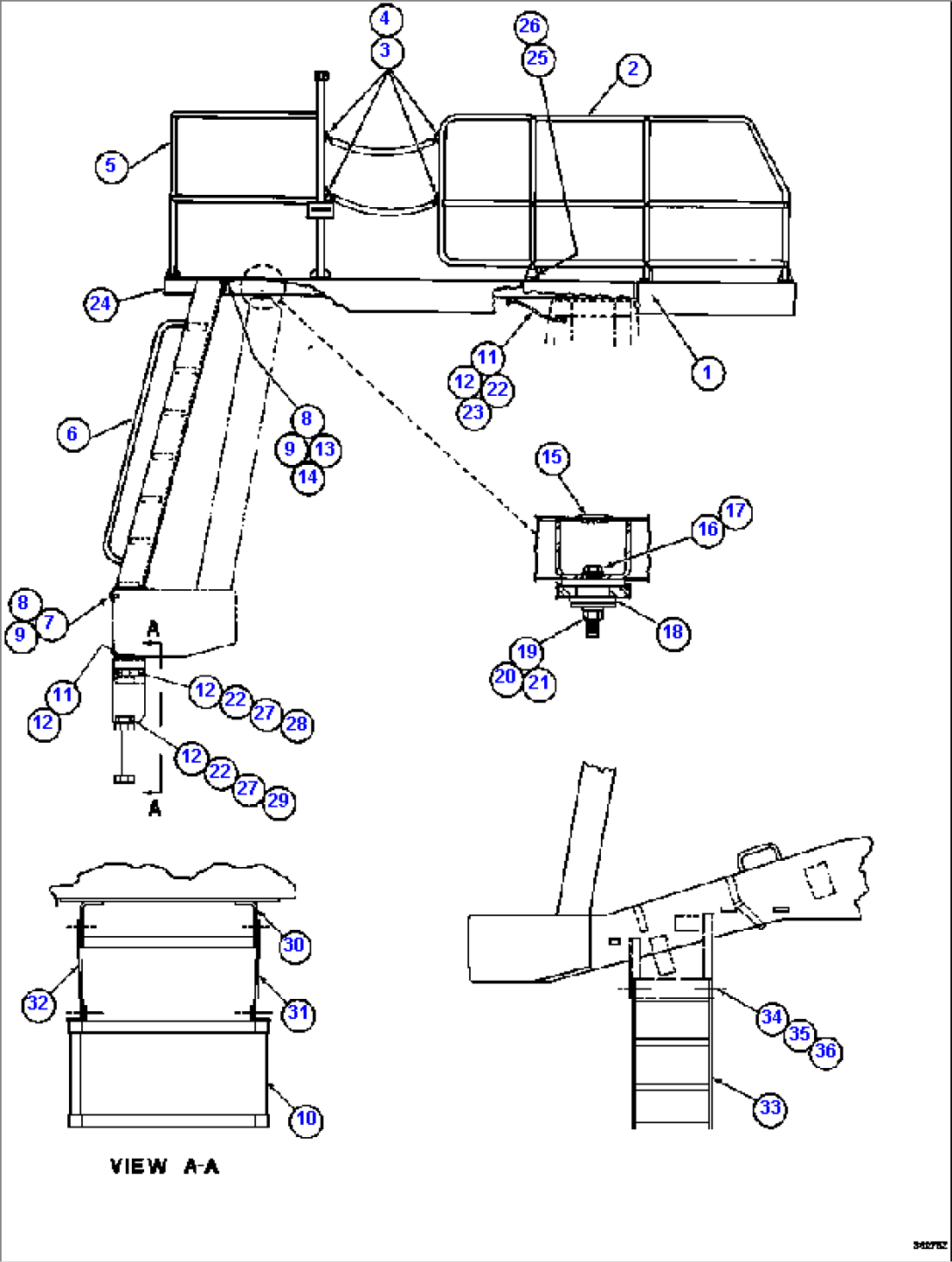 LEFT DECK, LADDER & STEP