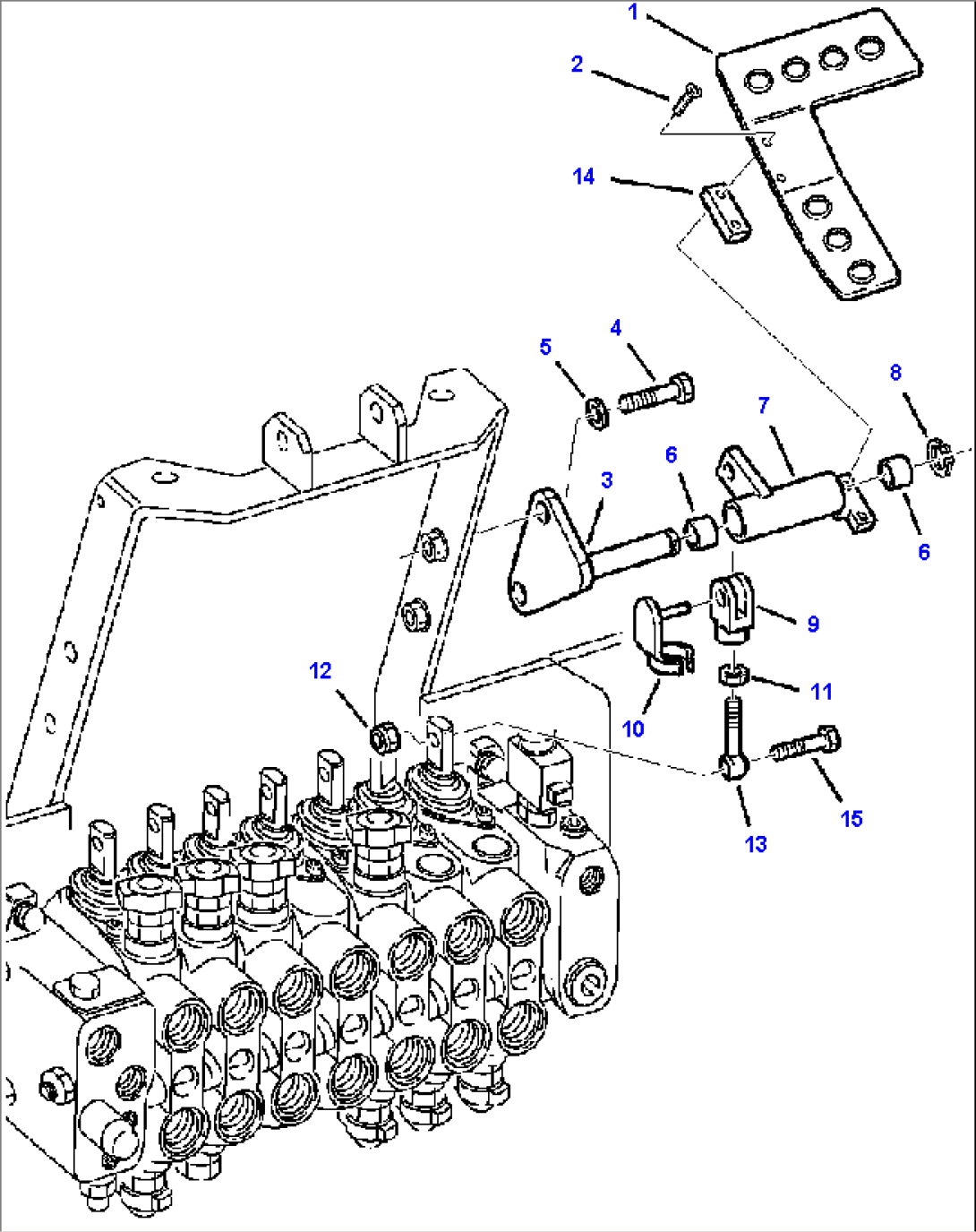 FIG. K4520-01A0 RIGHT BACKHOE CONTROL PEDAL - EXCAVATOR STYLE