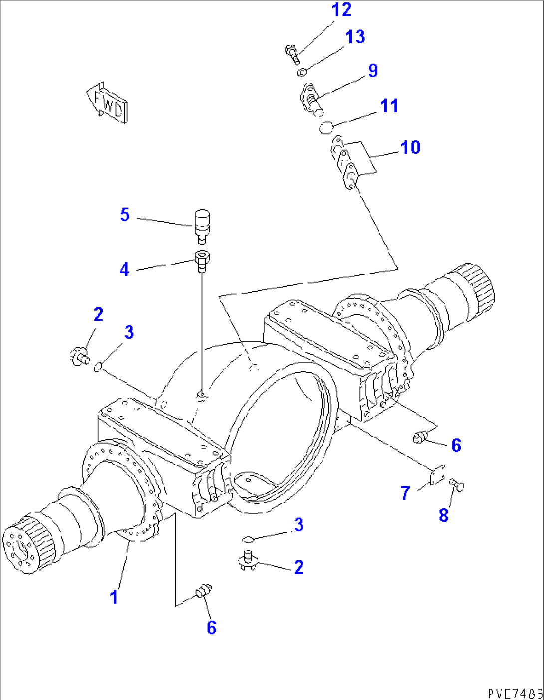 FRONT AXLE (HOUSING)