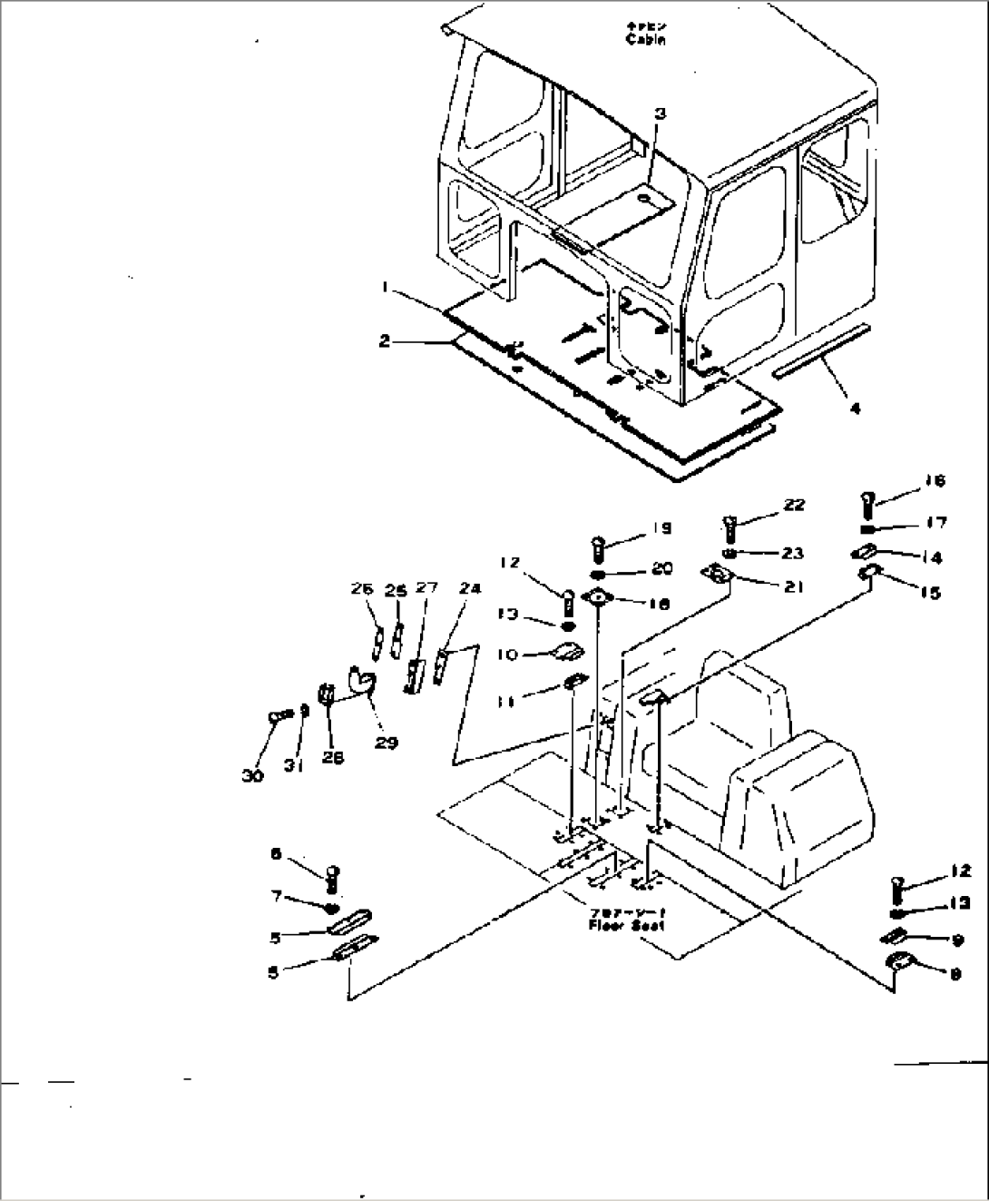 FLOOR SEAT (1/2)(#28061-)