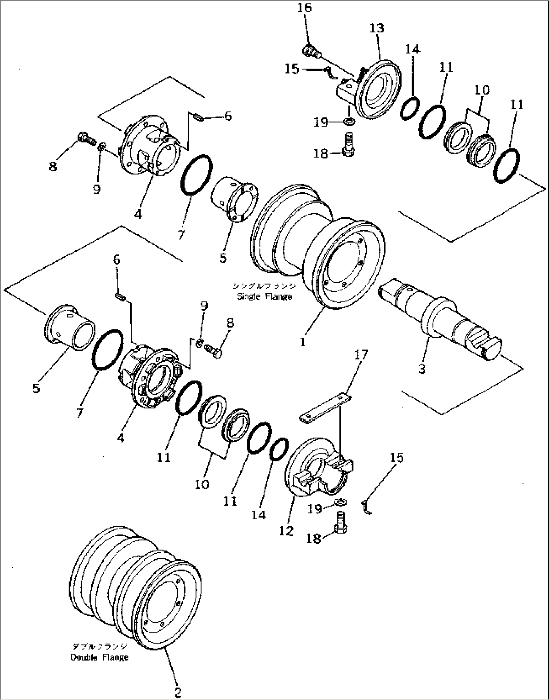 TRACK ROLLER (FOR STRENGTHENED TRACK)