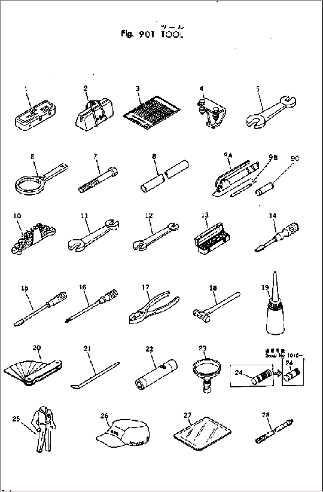 TOOL AND SPARE PARTS